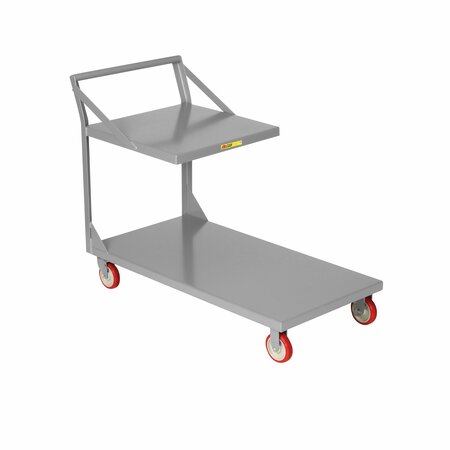 LITTLE GIANT Platform Truck with Floating Top Shelf, 30"X60" Lower Deck Size LF-3060-5PY